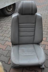 Fotel prawy przód  szara skóra Mercedes w126 SEC II seria
